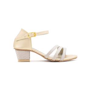 Sandale à talon doré pour fille KD7416 - Product Image 2