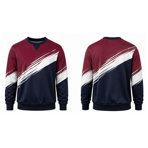 เสื้อสเวตเชิ้ตคอกลมแขนยาวสำหรับผู้ชายสไตล์ลำลองแนวสตรีทแวร์  รับผลิตตามแบบ พร้อมสกรีนโลโก้ ขายส่งจำนวนมาก - Product Image 1