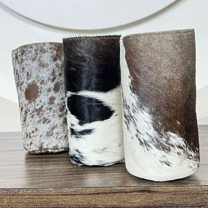 ที่ใส่เครื่องดื่มทำจากหนังวัวแท้ที่ออกแบบได้เองมีเอกลักษณ์แบบชนบทสำหรับกระป๋องเก็บความเย็นเครื่องดื่มที่ทนทานและมีสไตล์ - Product Image 4