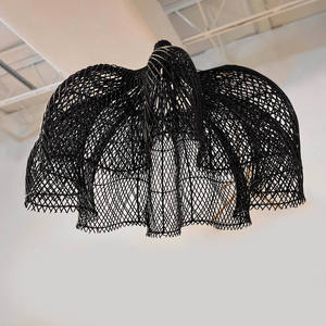 Rattan Coastal Light Pendant Handmade Woven Ceiling Lamp Custom OEM ODM Wholesale Vietnam Manufacturer Factory Supplier - Product Image 2
