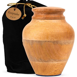 Handcrafted Memorial Wooden Urn Box Custom Engraved Wooden Ashes Urn Wooden Cremation Urn for Family Memorials by AYAANS - Product Image 2