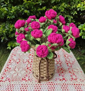 Florero de Yute Hecho a Mano de Alta Calidad – Porta Flores Decorativo Rústico para Decoración del Hogar y Tiendas de Regalos - Product Image 1