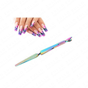 Pousse-cuticules professionnel à pointe plate avec clip d'extension pour le nettoyage, l'entretien et la manucure - Product Image 2