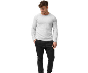 Sudadera clásica de mezcla de algodón para hombre, diseño de jersey para uso diario informal y al aire libre. - Product Image 3