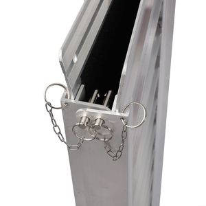 Rampe per Sedia a Rotelle e Scooter in Lega di Alluminio Leggera da 3 Piedi, Design Pieghevole Antiscivolo in Due Sezioni - Product Image 4