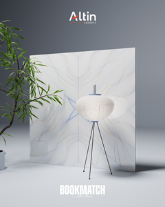 Azulejos de porcelana vitrificada con diseño Bookmatch de 60x120 cm, azul Elpis brillante, diseño español, azulejos de 600x1200 mm para sala de estar - Product Image 1