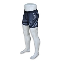 Shorts de compression MMA pour hommes BLAZE FIGHT WEAR - 250 GSM Élasthanne/Polyester entièrement imprimés par sublimation, légers, pour l'entraînement et le fitness