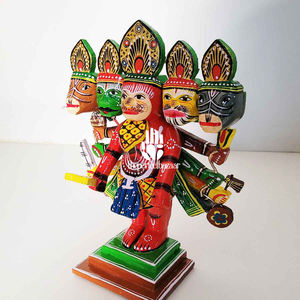 Estatua de Hanuman Ji de madera Panchmukhi de Theperfectbazaar - Decoración para el hogar - Product Image 2