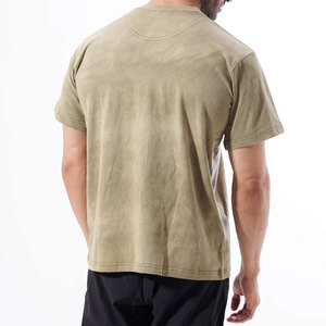 Camiseta Deportiva Unisex de Corte Regular, Hombros Caídos, Cómoda, Lisa, Personalizable, de Gran Gramaje, Transpirable para Gimnasio - Product Image 3