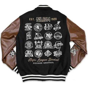 Chaqueta Varsity Unisex de Lujo, Delgada, de Poliéster Transpirable y Ecológico, con Cuello Alto, Estilo Hip Hop Urbano, para Invierno, Estilo Universitario - Product Image 4
