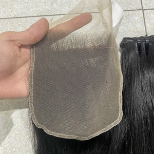 Cheveux humains péruviens vierges bruts HD Transparent Lace Frontal Extension de cheveux Lace Frontal de haute qualité à vendre - Product Image 2