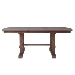 Mesa de Comedor Extensible de 60 a 78 Pulgadas, Estilo Rústico, de Madera, con Hoja Extraíble, Grande, Expandible, para 4 a 8 Personas, Color Cerezo - Product Image 6
