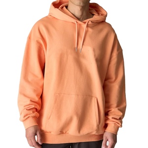Custom Logo Vintage Blank <b>Plain</b> Pullover <b>Hoodie</b> with Pocket Fleece Quick Dry & Breathable Regular Fit Heavy Weight for Men - Product Image 2