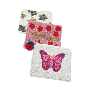 Monedero bordado con cuentas de diseño personalizado con patrones únicos, monedero bordado con cuentas hecho a mano para uso diario. - Product Image 2