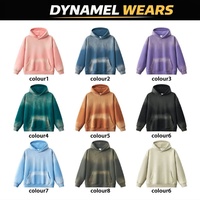 Sweat à capuche personnalisé sans cordon, coupe oversize, épaules tombantes, 350 g/m², coton et polyester, style vintage, effet délavé, molleton, pour homme