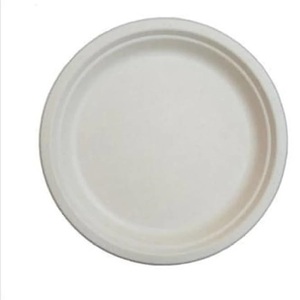 Assiette ronde en bagasse de 12 pouces, écologique, biodégradable, jetable, pour la restauration, vente en gros - Product Image 2