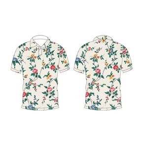 เสื้อโปโลพิมพ์ลายดอกไม้วินเทจสำหรับบุรุษแขนสั้นเสื้อเชิ้ตคอปกแบบลำลองสำหรับฤดูร้อน - Product Image 6