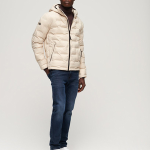 Men Puffer <b>Jacket</b> Winter Quilted Coat Lightweight Insulated Warm Outerwear Comfortable Fit For Casual Wear Travel Hiking - Product Image 3