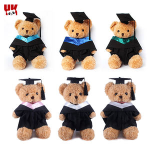 ตุ๊กตาหมีพรีเมียมคุณภาพสูงสั่งทำพิเศษน่ารัก ตัวตุ๊กตาทำจากใยฝ้าย PP พร้อมหมวกและชุดสำหรับของขวัญรับปริญญา ตกแต่งบ้าน - Product Image 5