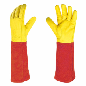 Équipement de protection individuelle, gants de travail de sécurité pour soudage TIG en cuir de vachette grainé, doublure en coton, résistants à la chaleur, aux étincelles et au feu - Product Image 3