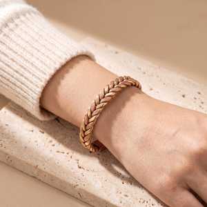 Sculpted Copper Bangle <b>Bracelet</b> Unique Artistic Silhouette Fashion Accessory Manufacturer - Product Image 3