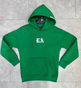 Sudadera con capucha para hombre, estilo urbano, con gráfico clásico de Los Ángeles y logo curvo. - Product Image 4