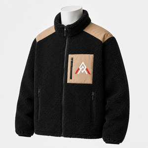 Men Polar Sherpa <b>Jacket</b> With A Plush Texture Cozy Feel And Warm Design For Winter Outings Travel And Everyday Wear - Product Image 4