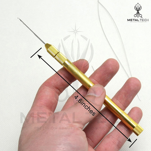 High Quality Hair Extension Pulling Loop <b>Needle</b> Wire Threader Tool For Micro Ring <b>Bead</b> Installation Salon DIY Accessories - Product Image 4