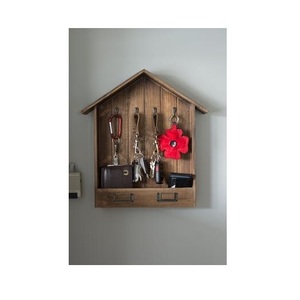 Porte-clés mural décoratif de luxe en bois, conçu pour favoriser une organisation domestique élégante et un attrait durable - Product Image 2