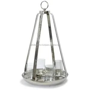 Porte-bougie en métal minimaliste, décoration moderne, occasion de Noël, restaurant, plaque en métal, porte-bougie, grand grossiste - Product Image 4