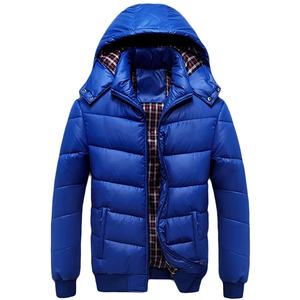 เสื้อกันหนาวขนเป็ดมีฮู้ดสำหรับผู้ชาย,เสื้อแจ็คเก็ตแฟชั่นบุนวมนุ่มเงางามกันน้ำสำหรับฤดูหนาว - Product Image 6