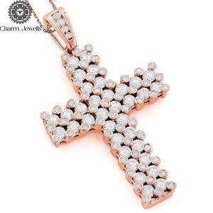 Pendentif en forme de boule de moissanite serti de perles d'eau douce en argent 925, plaqué or 22 carats, certifié IGI, lettre RILY, Charm Jewells - Product Image 6