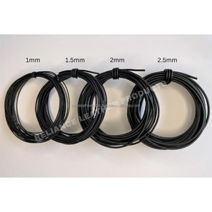 Carrete de cordón de cuero Natural de alta demanda de 2mm, negro marrón regular, ideal para kits de bricolaje, talleres y juegos de regalo hechos a mano - Product Image 1