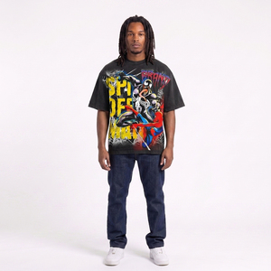 Camiseta Corta de Jersey para Hombre, Personalizada, Impresión DTG, 100% Algodón, 220g, Cuello Redondo, Corte Cuadrado, Oversize, Ecológica - Product Image 6