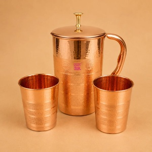 Jarra de Agua de Cobre con Asa, Diseño Vintage, Gran Capacidad, para Bebidas en el Hogar - Product Image 6