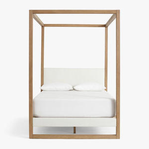 Muebles de Dormitorio Modernos de Madera Maciza de Alta Calidad, Cama con Dosel de Madera Tamaño King/Queen - Product Image 4