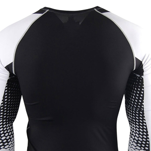 <b>Men's</b> Long Sleeve Rash Guard <b>Compression</b> <b>Shirt</b> Four Way Stretch Base Layer for Gym Surfing Running Factory Direct - Product Image 5