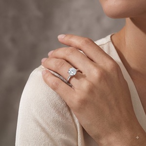 Prong Setting Minimalist Women's Vietnam Lab Created Moissanite Solitaire Engagement <b>Ring</b> 925 Sterling Silver GRA Certified Box - Product Image 6