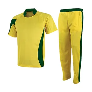 Conjunto de Uniforme de Cricket Personalizado, Sublimado e Impreso, Pantalón Corto y Camiseta de Equipo, Tejido Transpirable que Absorbe la Humedad, 100% Poliéster - Product Image 1