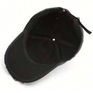 Gorra de Béisbol Vintage para Hombre y Mujer, Lavada, con Agujeros, Desgastada, para Primavera, Verano, Otoño e Invierno - Product Image 4