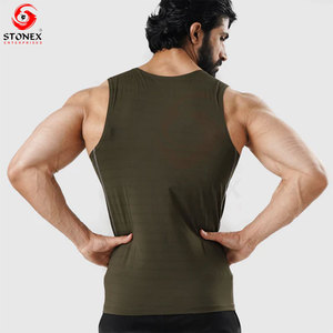 Men’s Tank Top Anti-Bacterial Breathable Sleeveless Gym Shirt Quick Dry Fitness Vest for Workout <b>Running</b> and Sportswear - Product Image 3