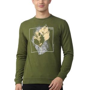 Sudadera de hombre de manga larga de poliéster de gran tamaño personalizada Jersey XS cuello redondo 380-420 GSM algodón personalizado en blanco - Product Image 1