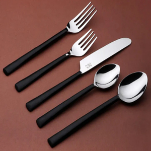 Service de couverts Brier, 5 pièces, en acier inoxydable avec finition noire. - Product Image 2