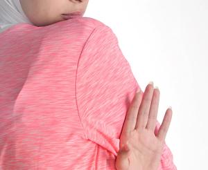 Custom High Quality Islamic Modest Tees Shirts Sports Streetwear Elongated Loose <b>Tops</b> Round O Neck Modest T Shirt for Girls - Product Image 2