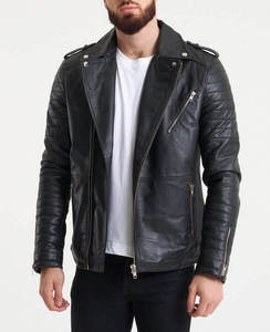 Men's PU Leather Motorcycle <b>Jacket</b> Moto Biker Style Turn-down Collar <b>Slim</b> <b>Fit</b> Zipper Closure Autumn Wear - Product Image 1