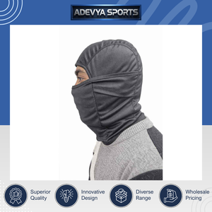 Cagoule unisexe convertible intégrale en tricot de qualité supérieure, entièrement personnalisable, pour le cyclisme, à prix optimal - Product Image 2