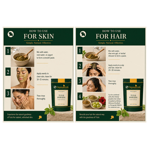 Poudre de feuilles de Tulsi 100% naturelle, complément alimentaire ayurvédique naturel pour le soin du visage et de la peau - Product Image 5