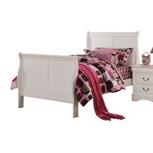 Letto a slitta bianco per bambini - Product Image 4