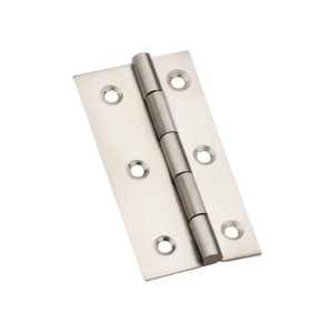 Charnière de porte robuste en acier inoxydable poli, à visser, résistante à la rouille, pour portes en bois, fenêtres et armoires - Product Image 1