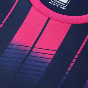 Personnalisation de maillots de football de haute qualité avec impression par transfert thermique, numéros d'équipe, nom d'équipe sur le devant, 220g, coupe courte, été, séchage rapide - Product Image 6